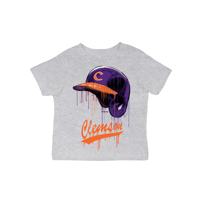  Clemson Tigers Vive La Fete Infant Short Sleeve T-Shirt - Gray